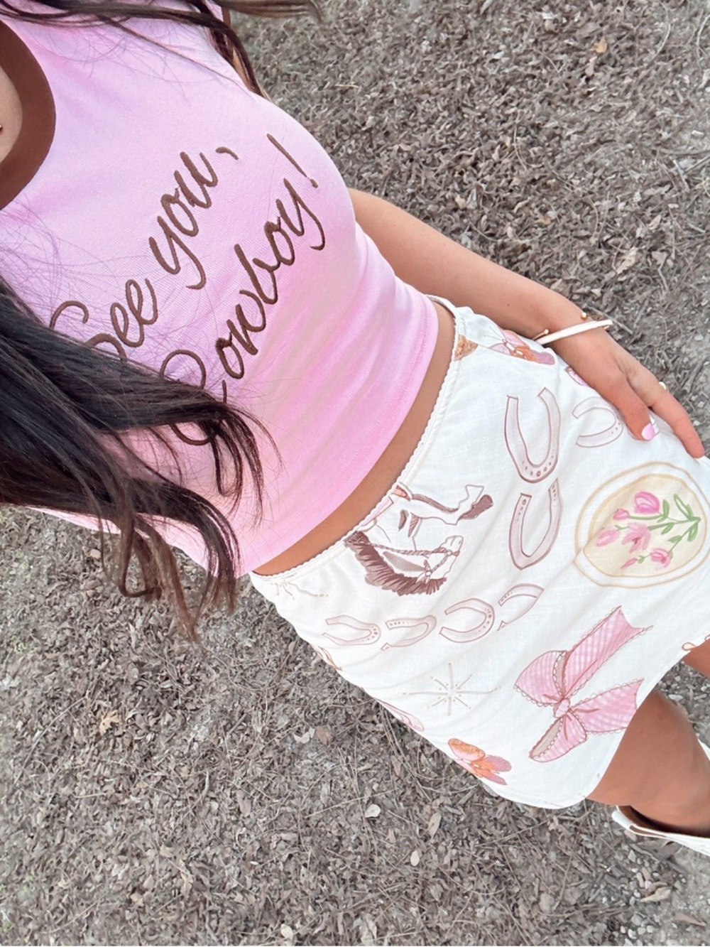 Women’s See You Cowboy Embroidered Tee